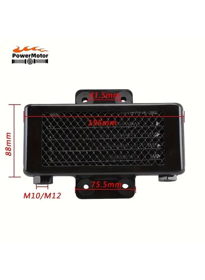 Black M10 Motorcycle Oil Cooler High Efficiency Cooling For Yamaha Monkey 125 Honda Pit Bike ATV 125 250CC - Image 1
